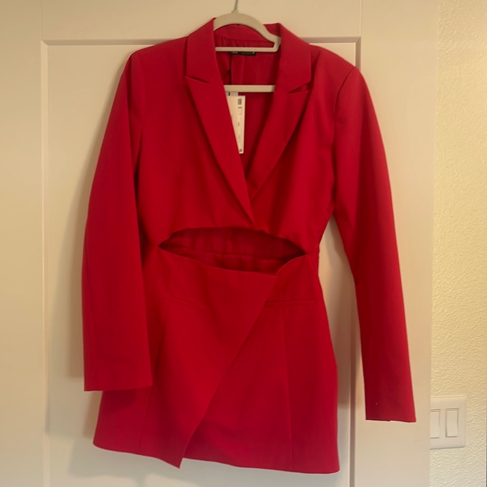 Cut out blazer dress